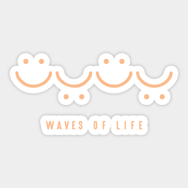 Waves of Life Sticker by Darksavage